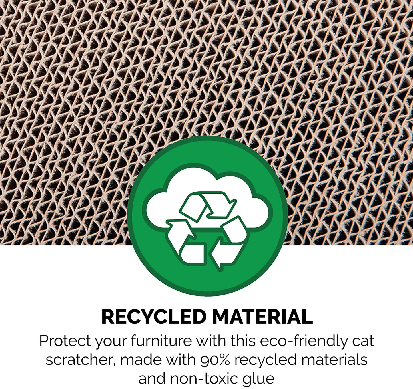 DIY Customizable 2-Story Cat Townhouse | Cardboard Scratcher House with Catnip & Toys