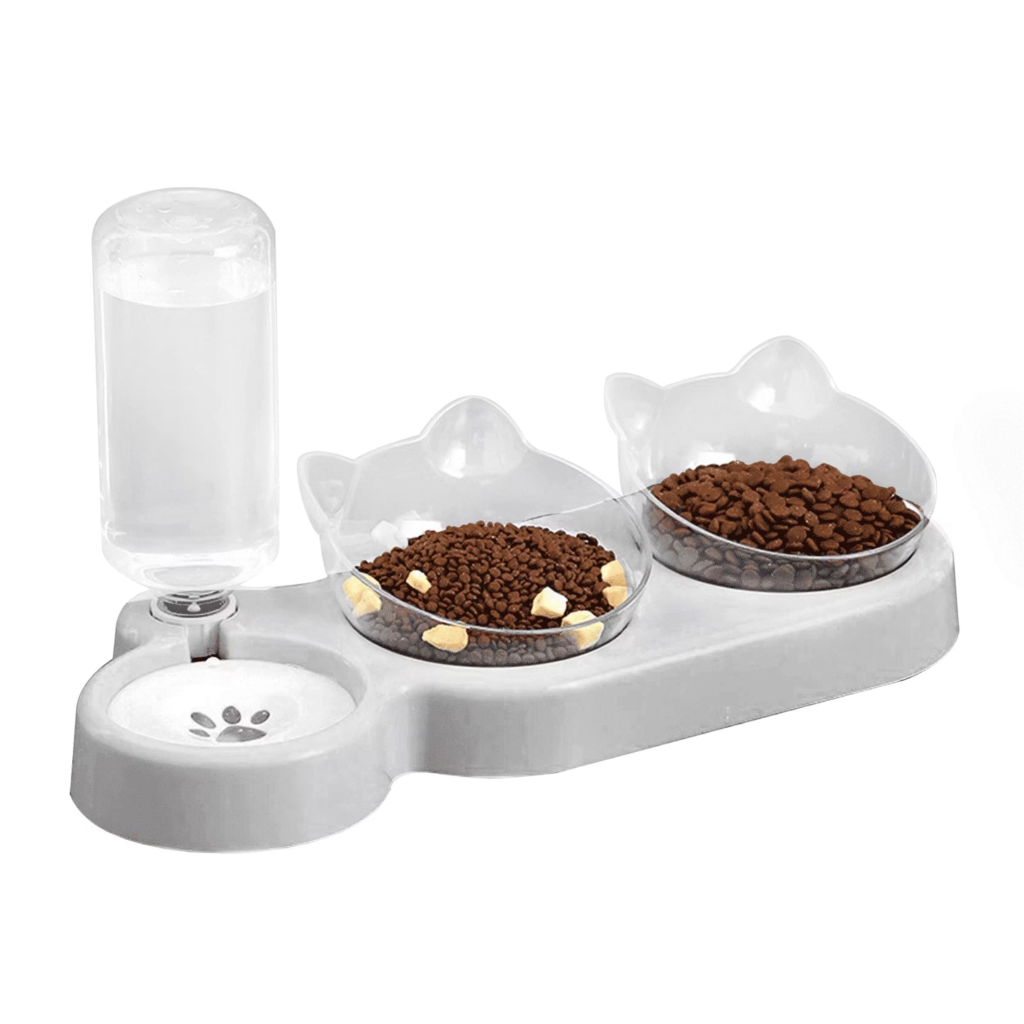The "Anti-Vomit" Elevated Bowl Set (Stainless Steel)