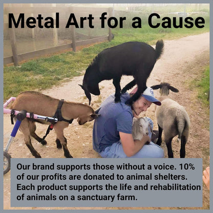 The "One-Line" Minimalist Dog Sculpture | 3D Metal Wall Art