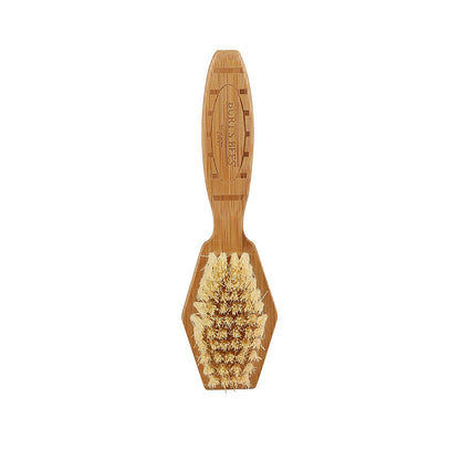 2-in-1 Bamboo Double Sided Cat Brush | Pin & Bristle Grooming Tool for Shedding & Detangling