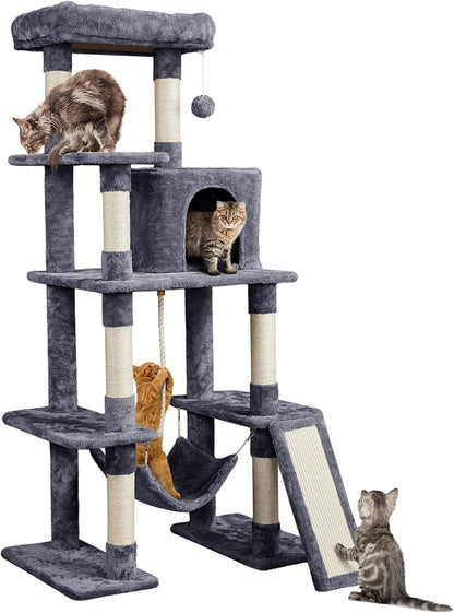 The "Cat Penthouse" 63" Tower | Ultimate 5-Tier Mansion