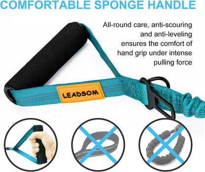 Tactical Bungee Control Leash | Reflective & Dual Handle