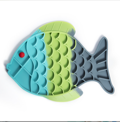 Silicone Slow Food Plate for Dogs and Pets