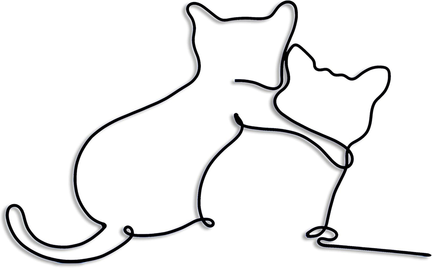 The "One-Line" Minimalist Dog Sculpture | 3D Metal Wall Art