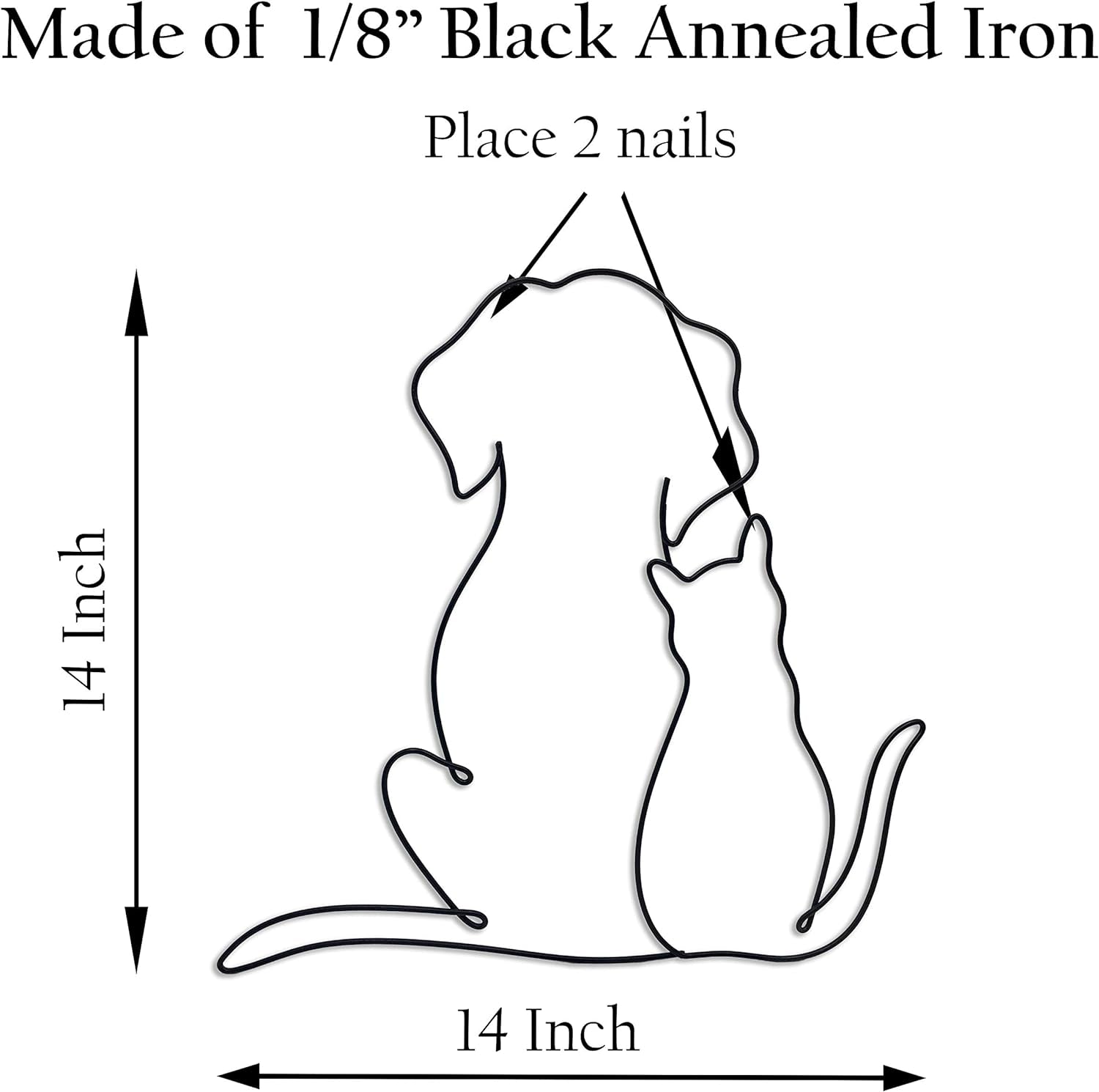 The "One-Line" Minimalist Dog Sculpture | 3D Metal Wall Art