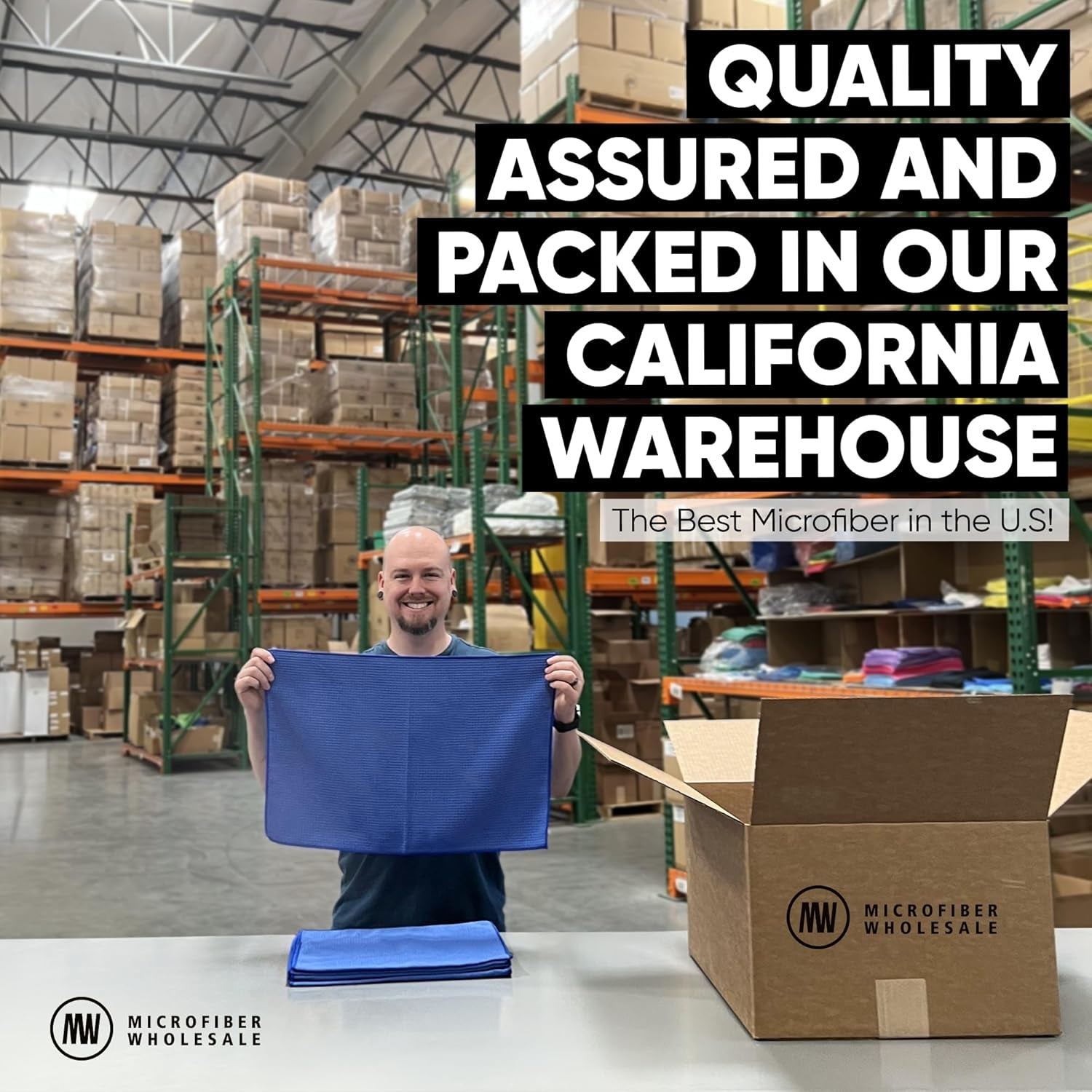 6 Pack Microfiber Waffle Weave Kitchen Towels | Streak-Free, Quick-Dry & Ultra-Absorbent Cloths