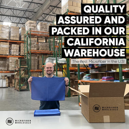 6 Pack Microfiber Waffle Weave Kitchen Towels | Streak-Free, Quick-Dry & Ultra-Absorbent Cloths