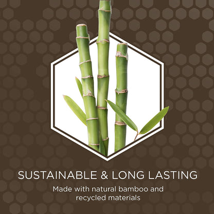 2-in-1 Bamboo Double Sided Cat Brush | Pin & Bristle Grooming Tool for Shedding & Detangling