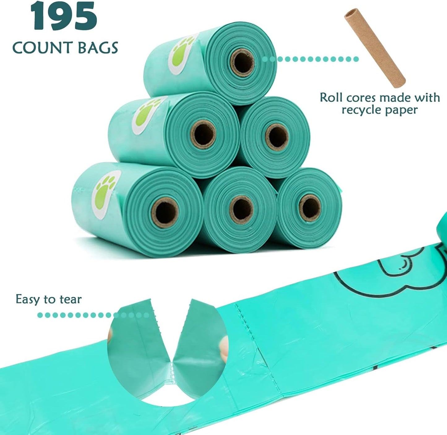 The "No-Swing" Dispenser Set + 195 Scented Bags (Beige)