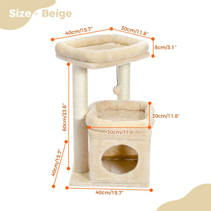 The "Cozy Corner" Compact Condo | Best for Kittens & Seniors (27")