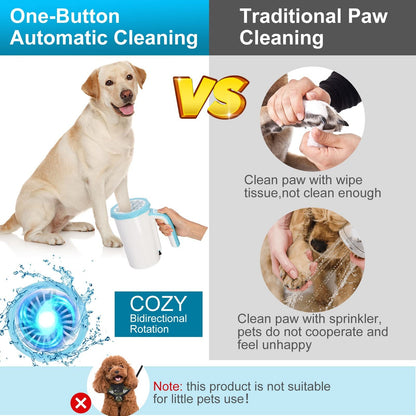 Automatic Dog Paw Cleaner Cup | 7.4V High-Power Rechargeable Foot Washer with Soft Silicone Brush