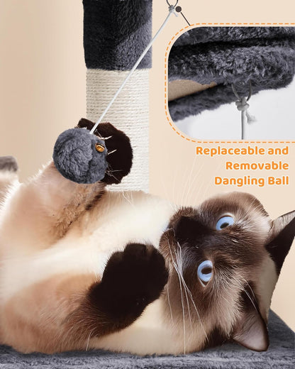 The "Cat Penthouse" 63" Tower | Ultimate 5-Tier Mansion