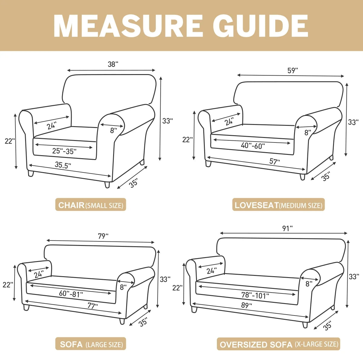 Magic Sofa Armor™ | Liquid-Repellent Slipcover for Pets & Kids (Stretchy Fit)