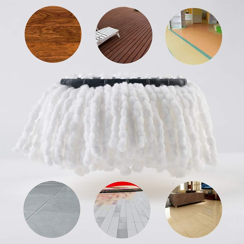 6 Pack Spin Mop Replacement Heads Microfiber Spin Mop Refills Easy Cleaning Mop Head