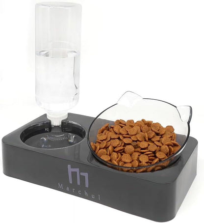 The "Anti-Vomit" Elevated Bowl Set (Stainless Steel)