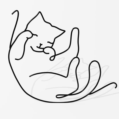 The "One-Line" Minimalist Dog Sculpture | 3D Metal Wall Art