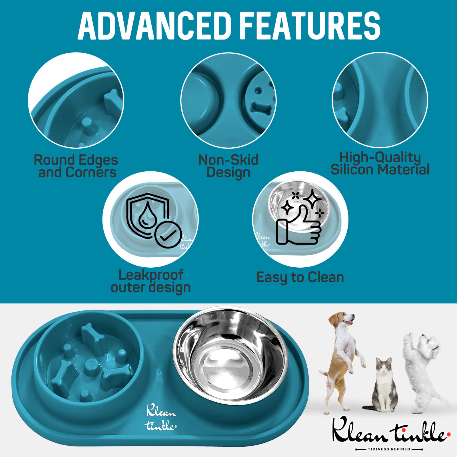 The "Anti-Bloat" Slow Feeder Station (Non-Slip Silicone)