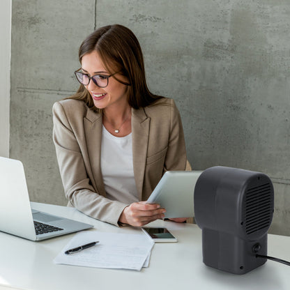 400W Mini Portable Electric Space Heater | 2S Fast Heating Desktop Fan for Home & Office (Energy Saving)