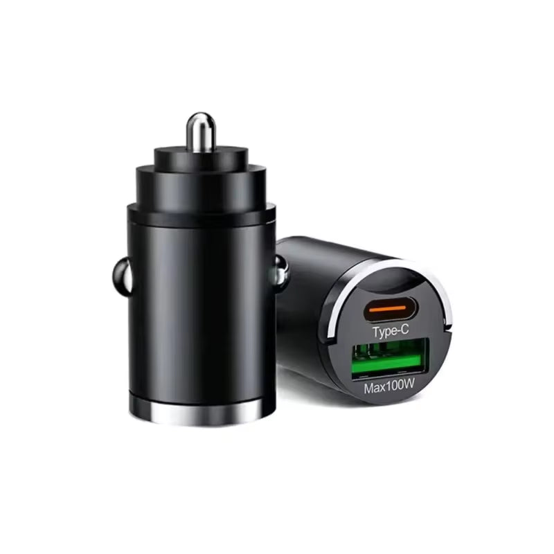 100W Mini Car Charger — Fast, Hidden, Powerful