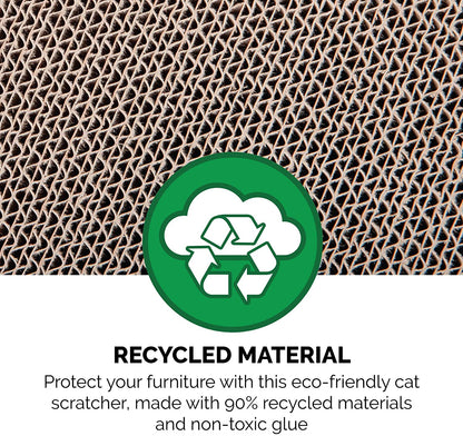 DIY Customizable 2-Story Cat Townhouse | Cardboard Scratcher House with Catnip & Toys