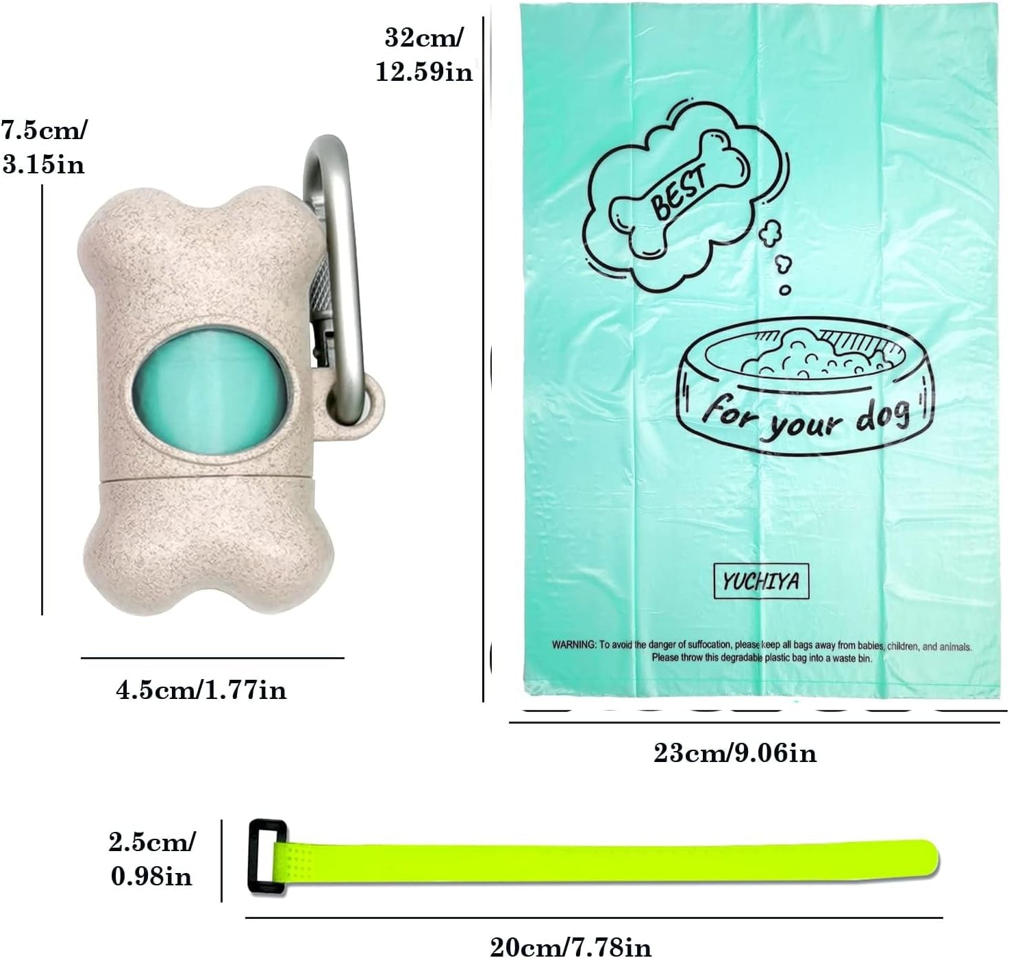 The "No-Swing" Dispenser Set + 195 Scented Bags (Beige)