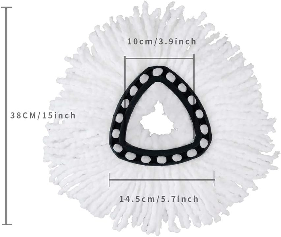 6 Pack Spin Mop Replacement Heads Microfiber Spin Mop Refills Easy Cleaning Mop Head
