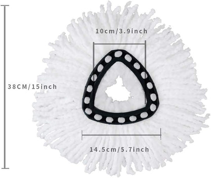 6 Pack Spin Mop Replacement Heads Microfiber Spin Mop Refills Easy Cleaning Mop Head