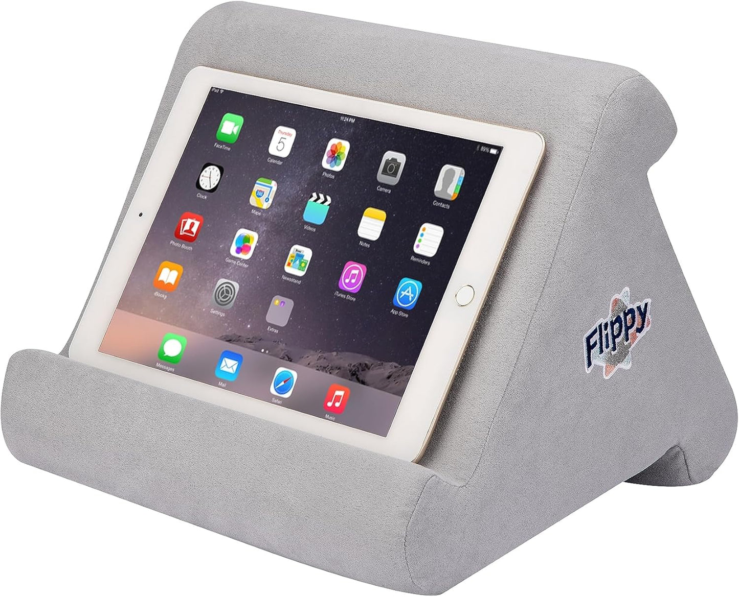 Multi-Angle Tablet Pillow Stand with Storage | Hands-Free iPad & Kindle Holder for Bed & Lap (BookTok Essential)