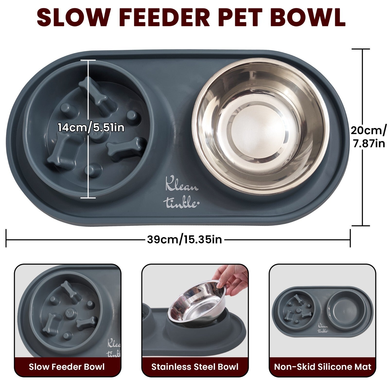 The "Anti-Bloat" Slow Feeder Station (Non-Slip Silicone)