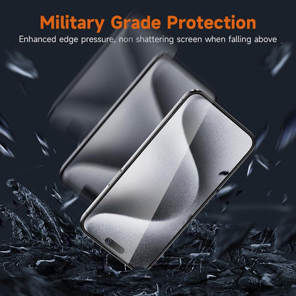 2-Pack Privacy Tempered Glass for iPhone 15/16/17 – Anti-Spy, Anti-Scratch, Full HD Clarity