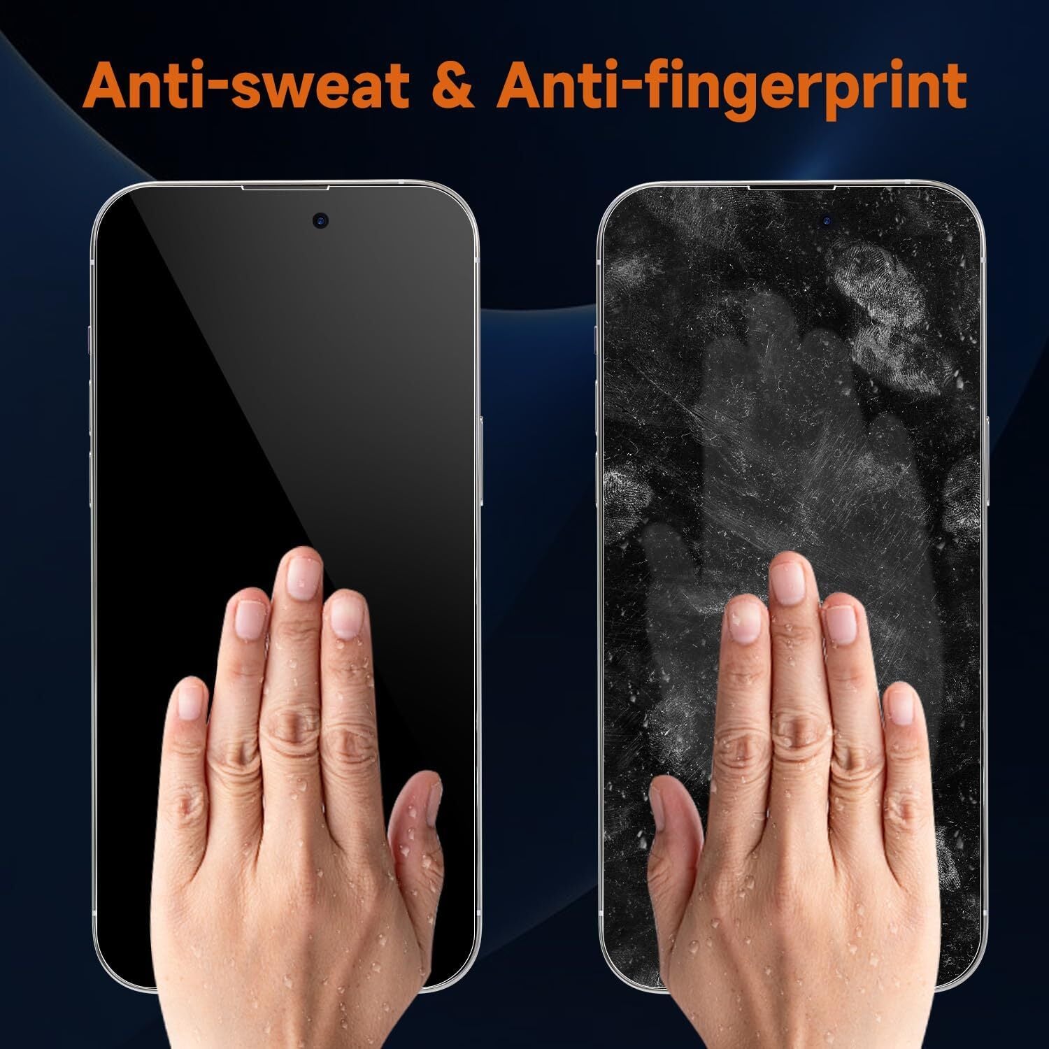 2-Pack Privacy Tempered Glass for iPhone 15/16/17 – Anti-Spy, Anti-Scratch, Full HD Clarity